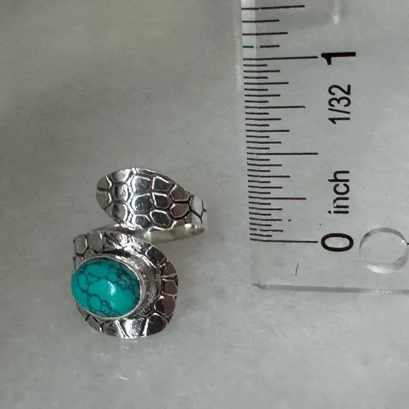 NWOT Sundance Sidewinder Ring, Turquoise, Sterling Silver